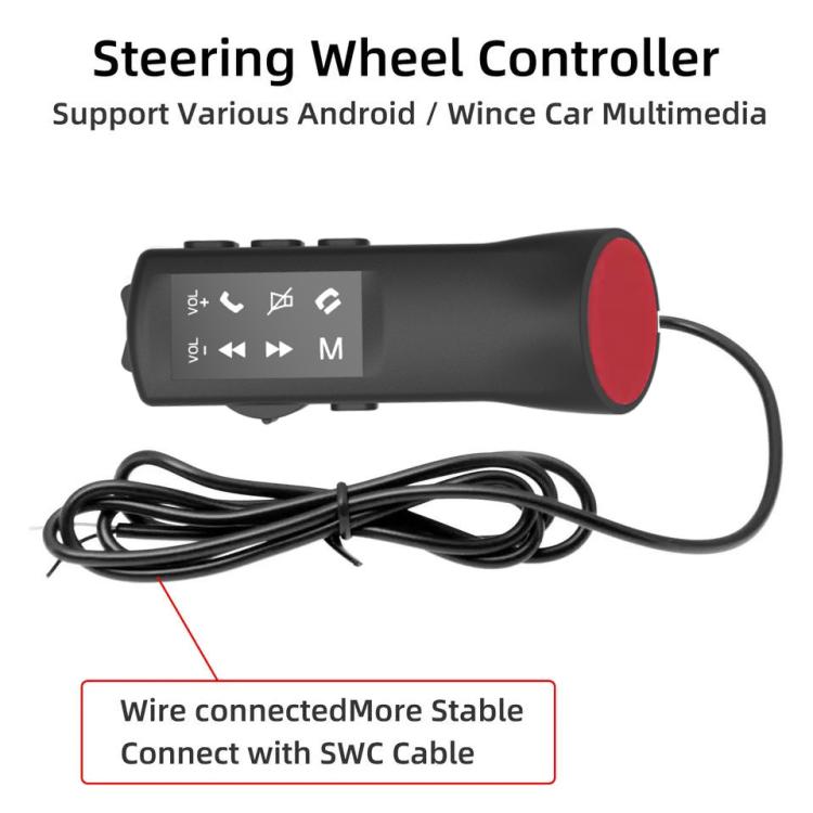 Car Multi-Function Steering Wheel Control Buttons/Handle, Specifically For Android Large Screens, A3001 White Backlight, A3001 Blue Backlight