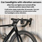 Bicycle front headlight mounted on the handlebar