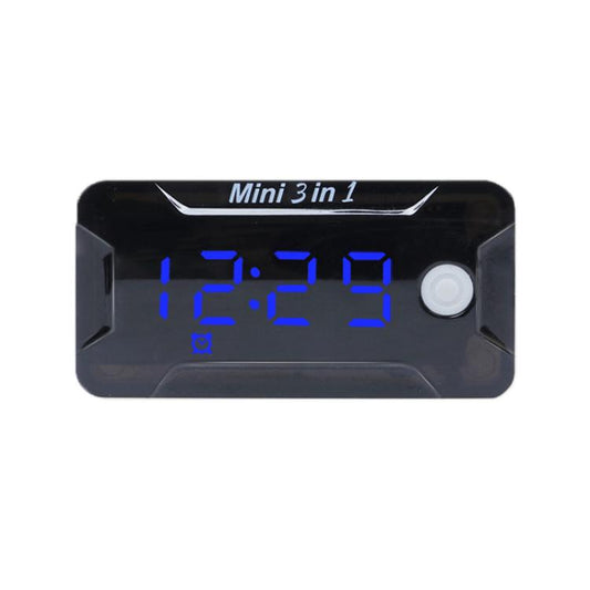 8-150V Electric Scooter/Motorcycle Two-Wire Waterproof Time Voltage Temperature Meter