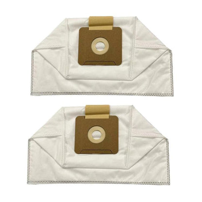 Non-woven vacuum dust bag filter for Karcher VC2, white with brown port and hole.