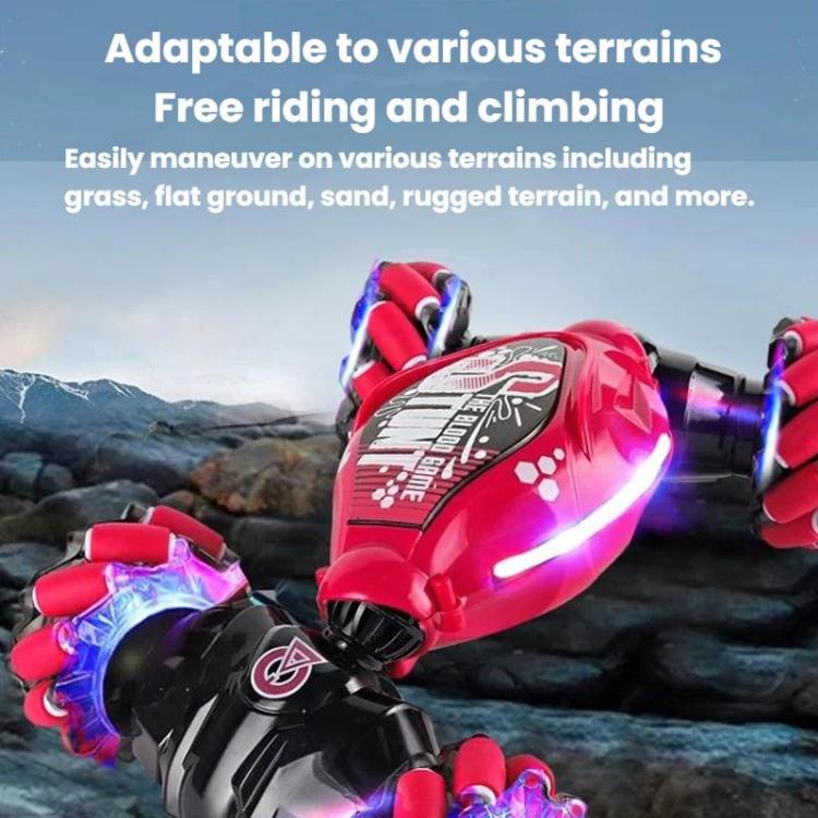 Pink stunt twist remote car with bright undercar lights and glowing wheels
