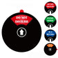 Round black adhesive door sign disc: Do Not Disturb, plus smaller Out of Office, In a Meeting, Please Knock.