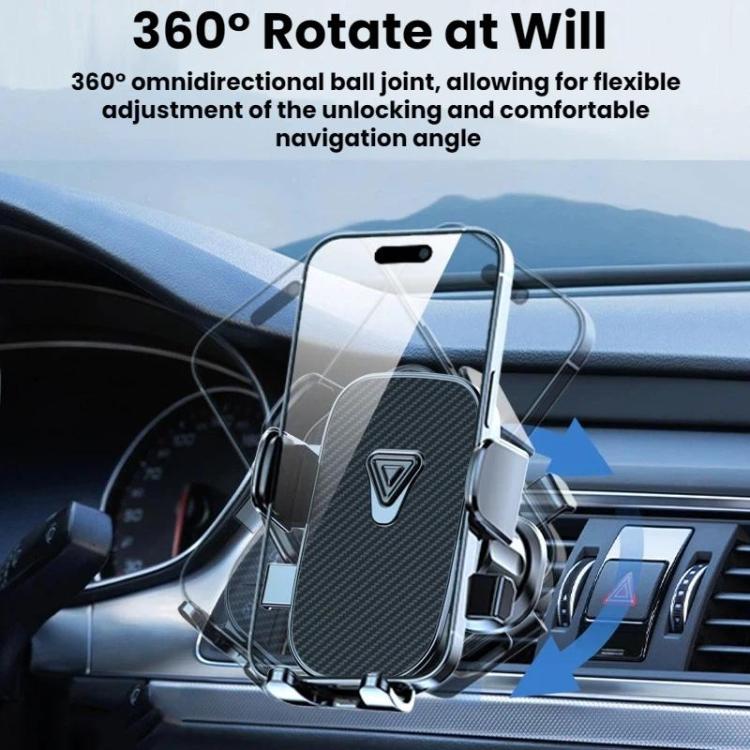 Car Navigation Phone Holder Air Vent Mount Fixing Bracket, Mirror Finish, Textured Finish