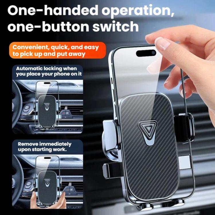 Car Navigation Phone Holder Air Vent Mount Fixing Bracket, Mirror Finish, Textured Finish