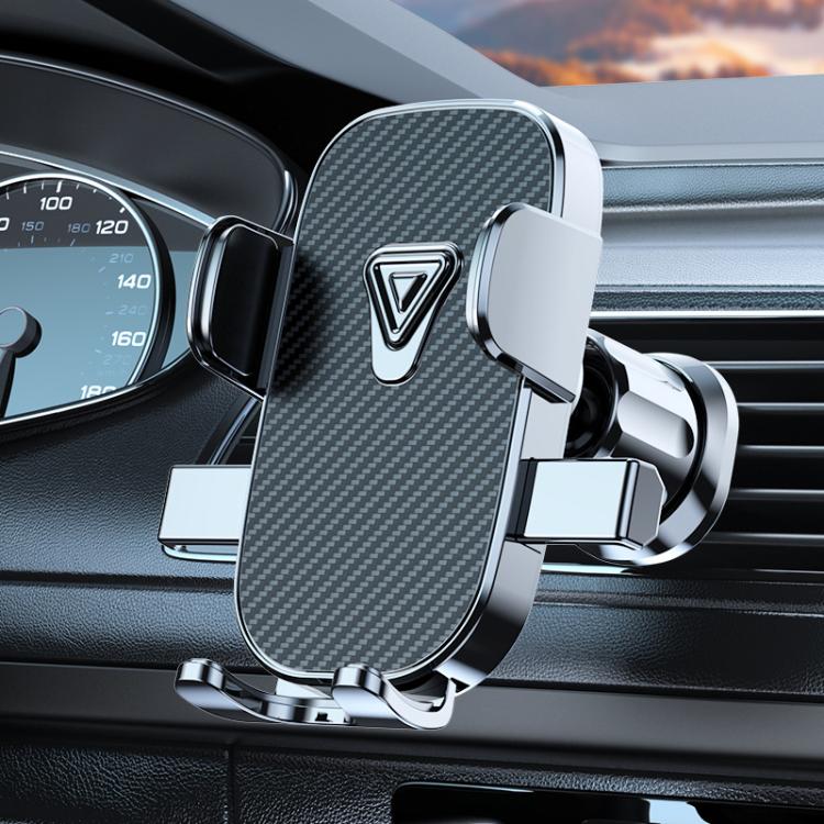 Car Navigation Phone Holder Air Vent Mount Fixing Bracket, Mirror Finish, Textured Finish