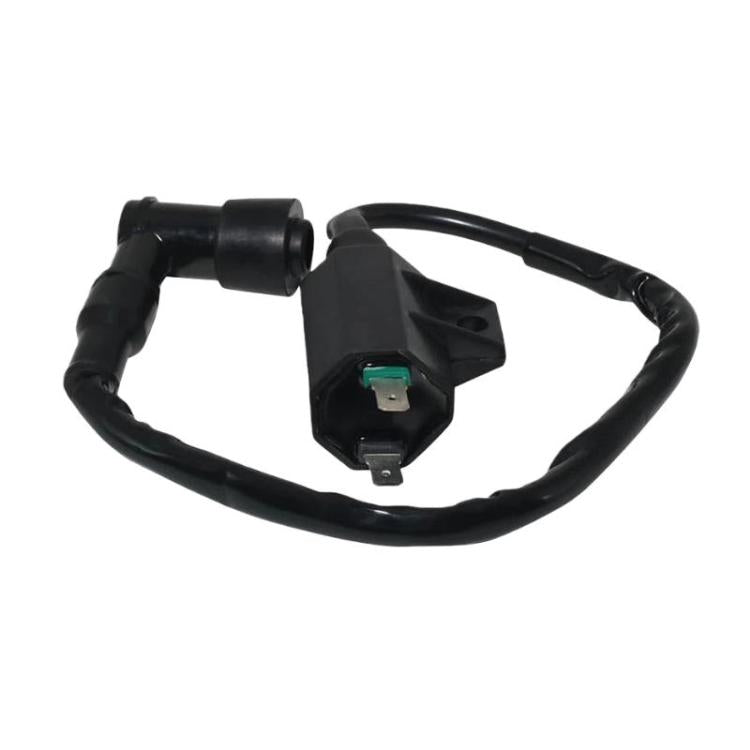 Ignition coil module with black wires and two-prong connector, replacement motorcycle