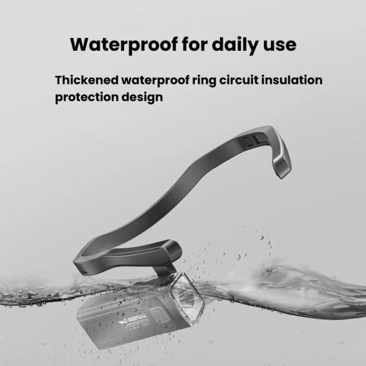 Ear-mounted headlamp with waterproof design and sealing ring near the LED unit