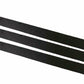 Black rubber elastic belt with woven texture and parallel multi-V ribbing