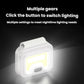 White LED headlamp/work light glowing bright with red side control buttons