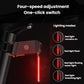 Bicycle tail light with multiple red lighting modes shown on the LED strip