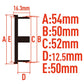 4pcs /Set 54mm Outer Diameter Blank Modified Wheel Center Cap