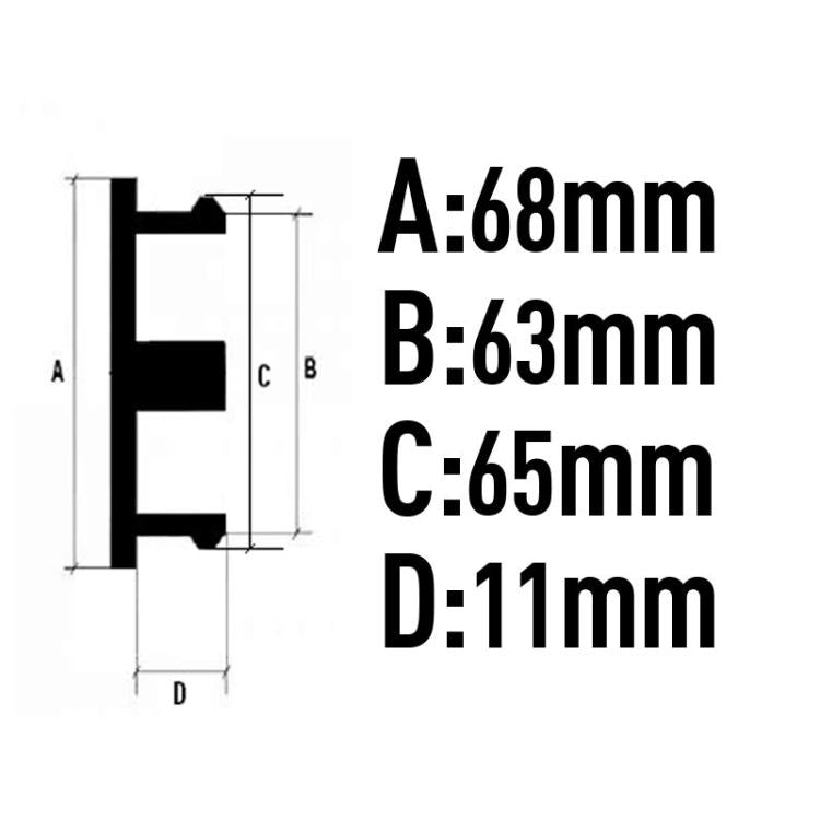 4pcs /Set 68mm Outer Diameter Blank Modified Wheel Hub Center Cap