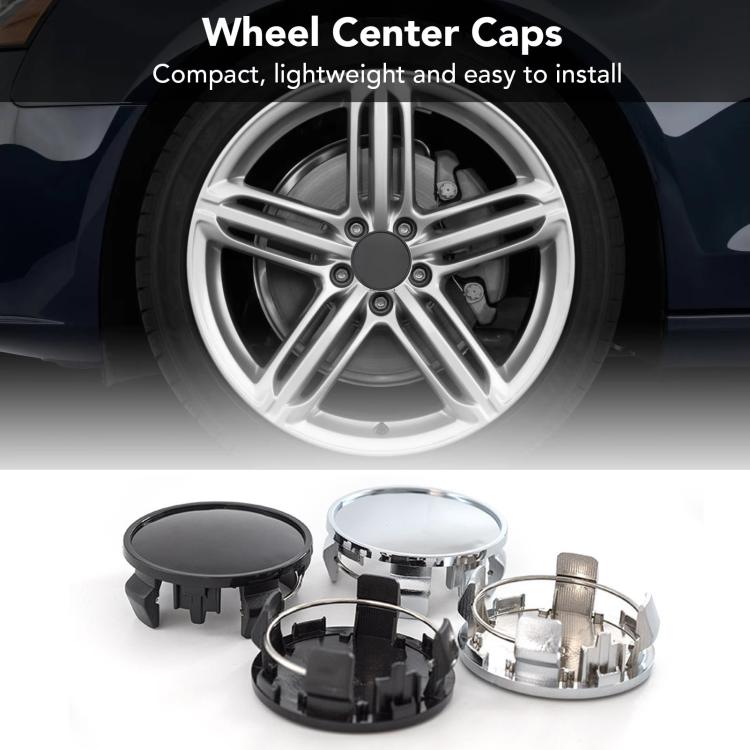 4pcs /Set 62mm Outer Diameter Blank Modified Wheel Hub Center Cap