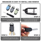 Aluminum Key Organizer Mini Key Holder for 2-6 Keys Compact Design Saves Pocket Space