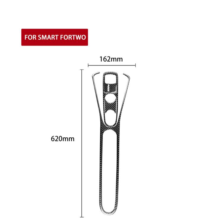 For 2011-2015 Benz Smart Fortwo 4pcs /Set Gearshift + Armrest Sticker Set Type A