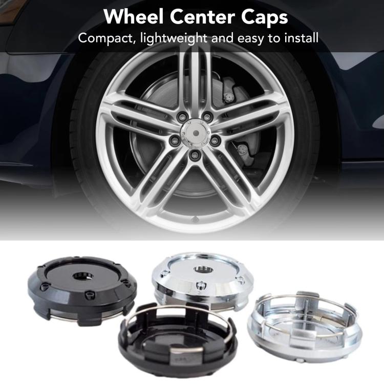 4pcs /Set 66mm Outer Diameter Blank Modified Wheel Hub Center Caps