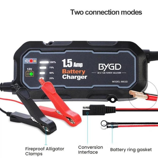 BYGD 1.5A 100V-240V Smart Battery Charger For Electric Scooters, US Plug, EU Plug