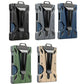 RFID badge holder wallet set with clear card windows, metal shell in multiple colors