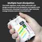 SMILING SHARK SD-5273 Portable High Bright Digital Display Flashlight USB Rechargeable Spotlight & Flood Light, SD-5273