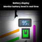 SMILING SHARK SD-5273 Portable High Bright Digital Display Flashlight USB Rechargeable Spotlight & Flood Light, SD-5273