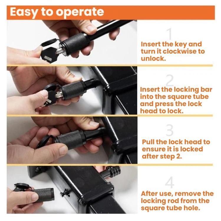 5/8 inch Car Trailer Hitch Safety Lock, 5/8 inch 11208