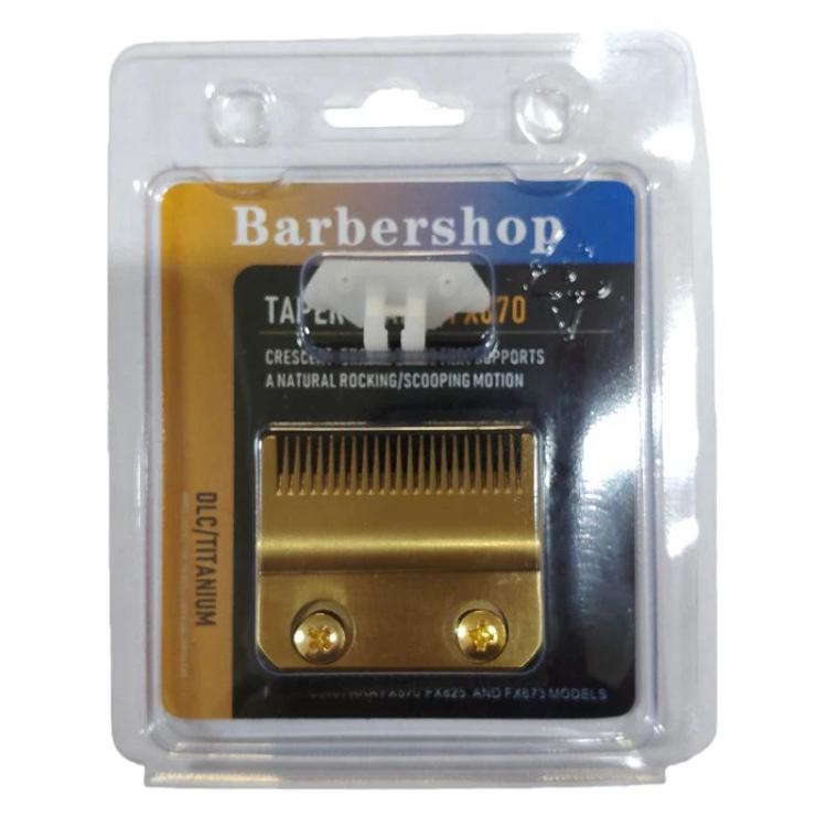 Gold replacement clipper blade head in clear retail blister pack