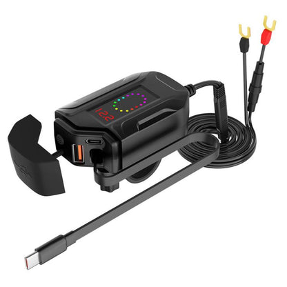 CS-2035A1 IP65 Waterproof Dustproof Motorcycle Phone Charger Retractable USB Charging Cable, CS-2035A1