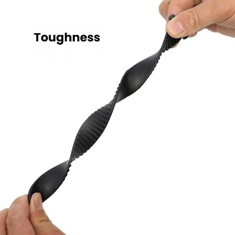 Bike rack frame fixing strap band held in hand, flexible black strap