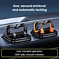Car center-console phone holder with anti-shake base and dual mounting arms