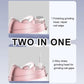 4-in-1 electric nail care device with pink body and clear UV cover lid