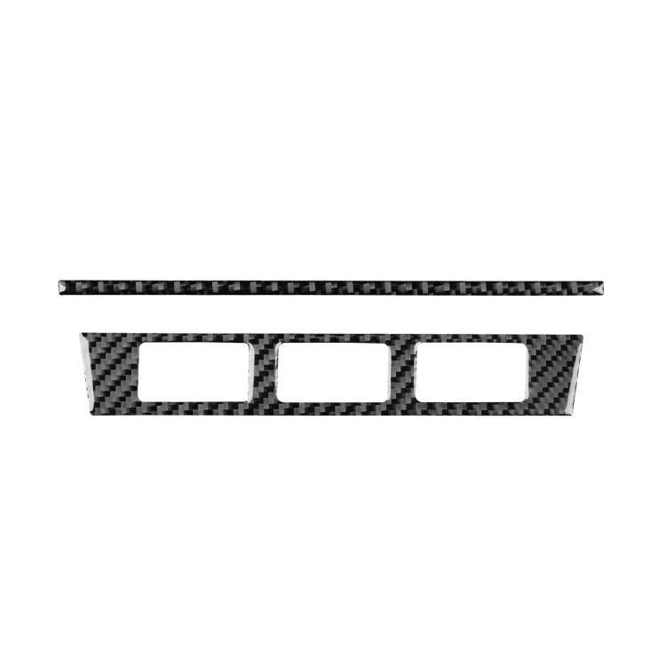 Car seat heating panel sticker set, black carbon-fiber style with three cutouts