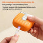 Orange rechargeable electric foot file with USB charging port and LED display