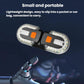Compact detachable bike turn signal taillight with bright LED ring and mount