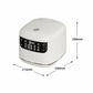 White electric rice cooker with front control panel and size dimensions