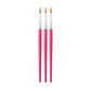 Clay sculpting pens (3 shown) with pink handles and orange-tipped points