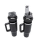 Replacement dual drink lid with black silicone base and clear dustproof top