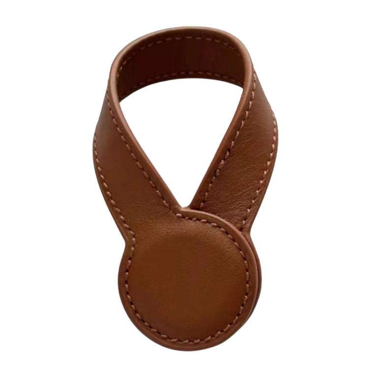 Multi-purpose Leather Magnetic Hat Clip Round Storage Leather Holder