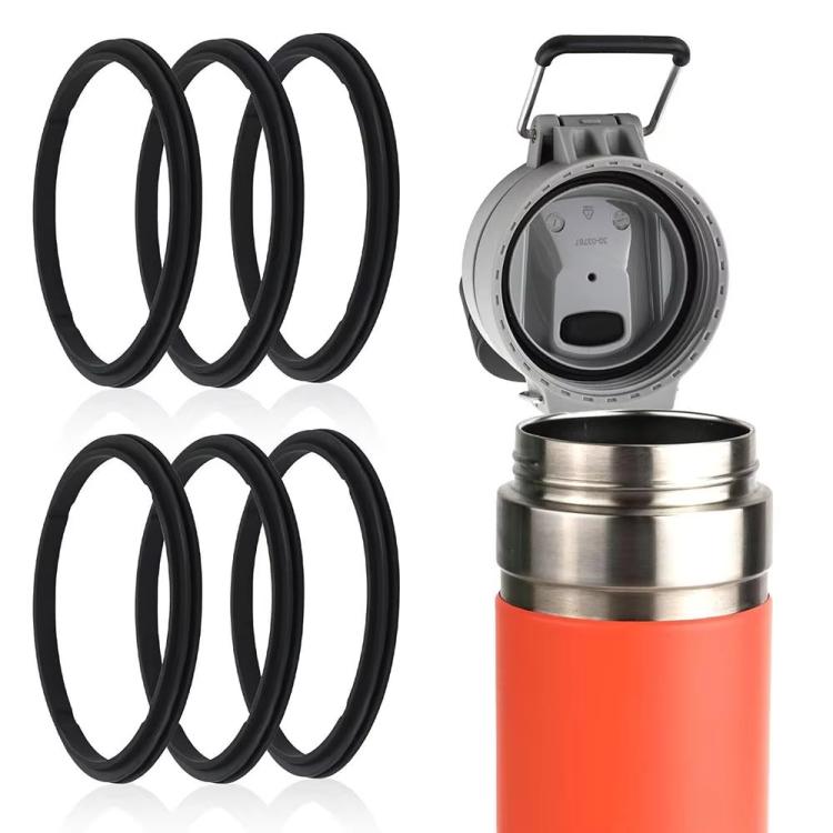 For Stanley Quick Flip Go Bottle 24-36oz 6pcs Seal Gasket Leak-Proof Silicone Ring