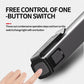 Rechargeable pen clip work light with one-button switch, gray body close-up