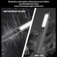 Rechargeable pen clip work light with bright white beam, gray body