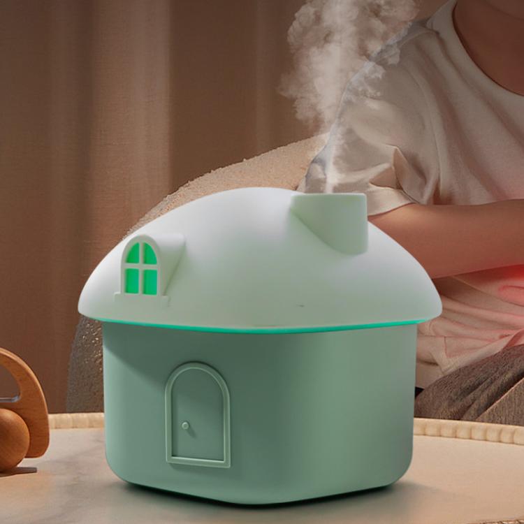 Little House Shape Mini Desktop Humidifier USB Silent Humidifier With Colorful Lights