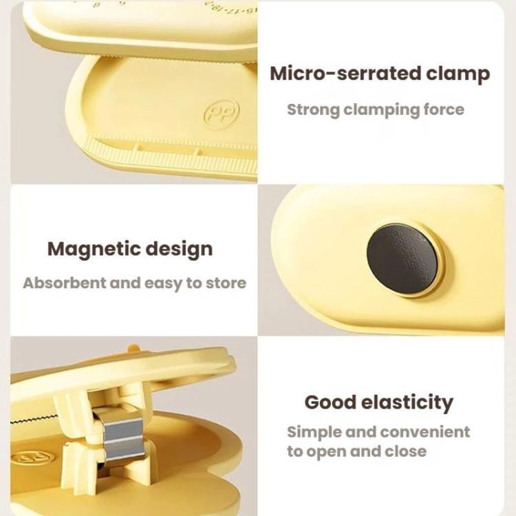 Refrigerator Sealing Clips With Date Mark Ring Food Magnetic Sealing Pads, 5pcs /Pack