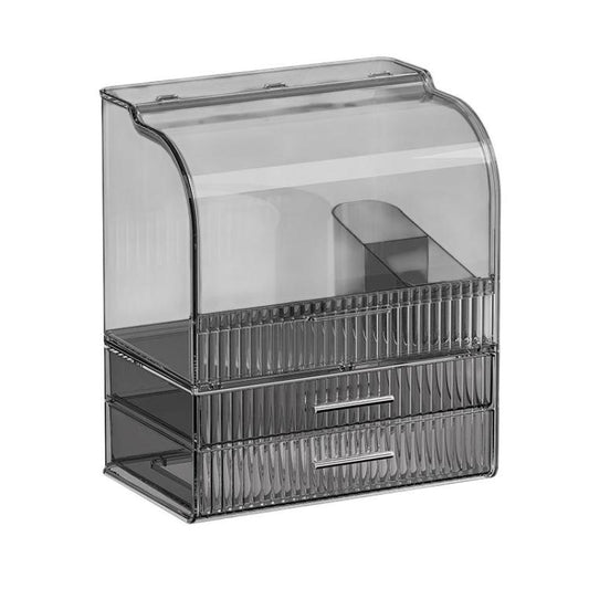 Cosmetic Storage Box With Lid Large Capacity Drawer-Type Desktop Organizer