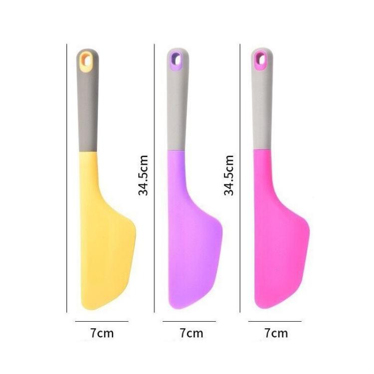 Silicone spatula size 34.5 cm long x 7 cm wide with hook hole
