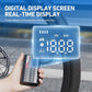Mini air pump digital display showing PSI/BAR with control buttons