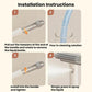 White liquid spray gap cleaning brush with stiff bristles and detachable handle nozzle