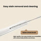 Nylon straw brush with fine bristles for cleaning straws and bottle tubes.