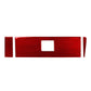 Carbon-fiber patterned interior panel sticker set, red and black, 3 pieces