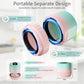 Electric vacuum sealer with side jar-mouth adapter, teal and pink