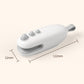 Compact white rechargeable magnetic mini bag sealer with buttons and sealing nozzle